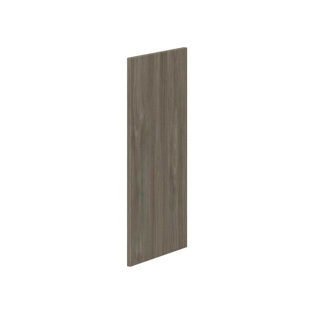 J COLLECTION 14 in. W x 0.63 in. D x 32 in. H in Medora Melamine Brown ...