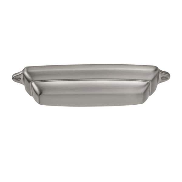 Sumner Street Home Hardware Grayson 2-1/2-in Center to Center Satin Nickel Rectangular Cup Drawer Pull