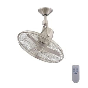 Bentley III 22 in. Indoor/Outdoor Brushed Nickel Oscillating Ceiling Fan with Remote Control