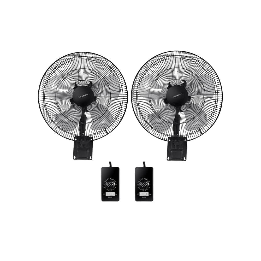 Adrinfly 18 in. Black 5 Speeds Household Commercial Wall Fan with ...