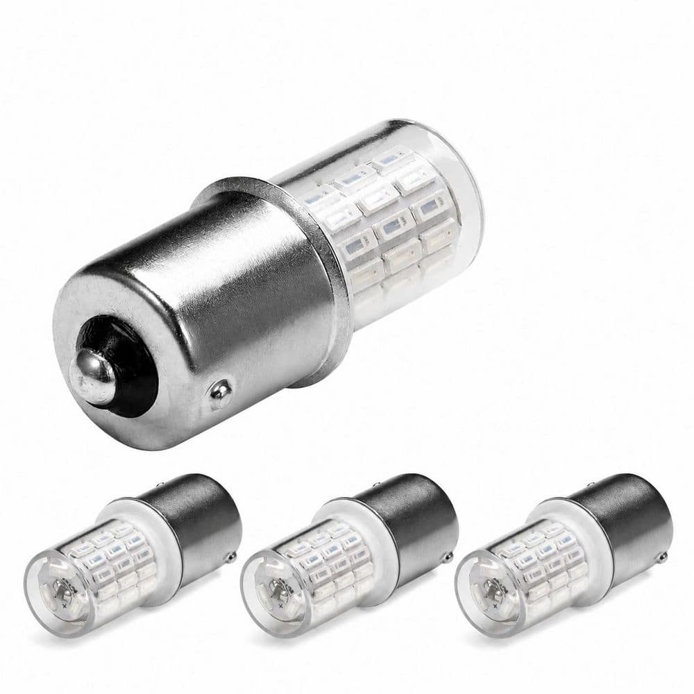 12V 1156 BA15S Red LED Bulbs AC10-24V DC10-30V Bayonet Single Contact Base Replacement for Brake Tail Turn 4Pack price history on PriceWatchPro