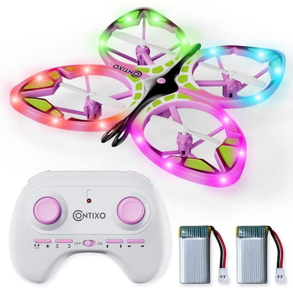 CONTIXO TD2 Butterfly RC Drone: 3D Flip, Headless Mode, LED Lights, Propeller Protection