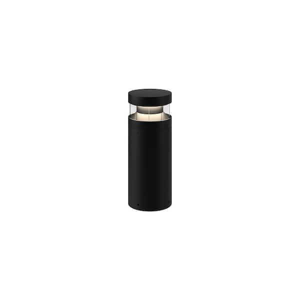 Windermere 16 in 1-Light 24-Watt Black 120-227-Volt 2500 Lumens Hardwired Integrated LED Exterior Landscape Bollard