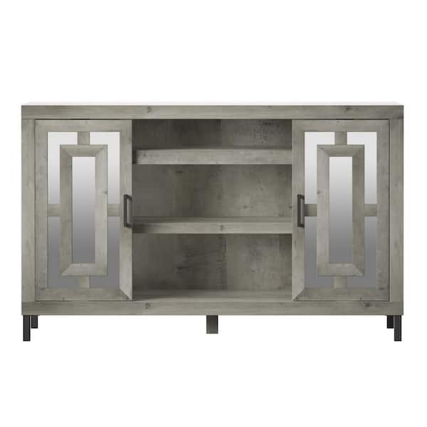 Twin Star Home 55 in. Valley Pine TV Stand Fits TV's up to 60 in. with Adjustable Shelves