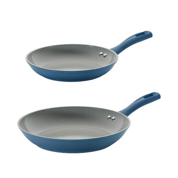 Tramontina 8 and 9.5 Aluminum Non Stick 2pc Fry Pan Set - Blue