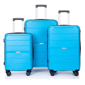 New Hardshell Luggage Set in Light Blue 3-Piece Lightweight Spinner Wheels Suitcase with TSA Lock (20 in./24 in./28 in.)