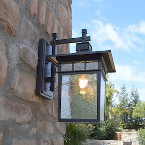 Avery Bronze Dust to Dawn Outdoor Hardwired Coach Sconce