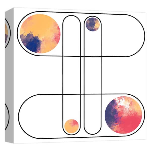 PTM Images "Orbital II'' Canvas Abstract Wall Art 15 in. x 15 in.