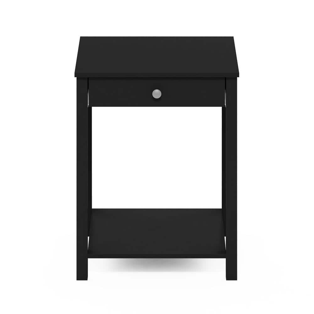 Compact Americana Wood Side Table with Storage Drawer