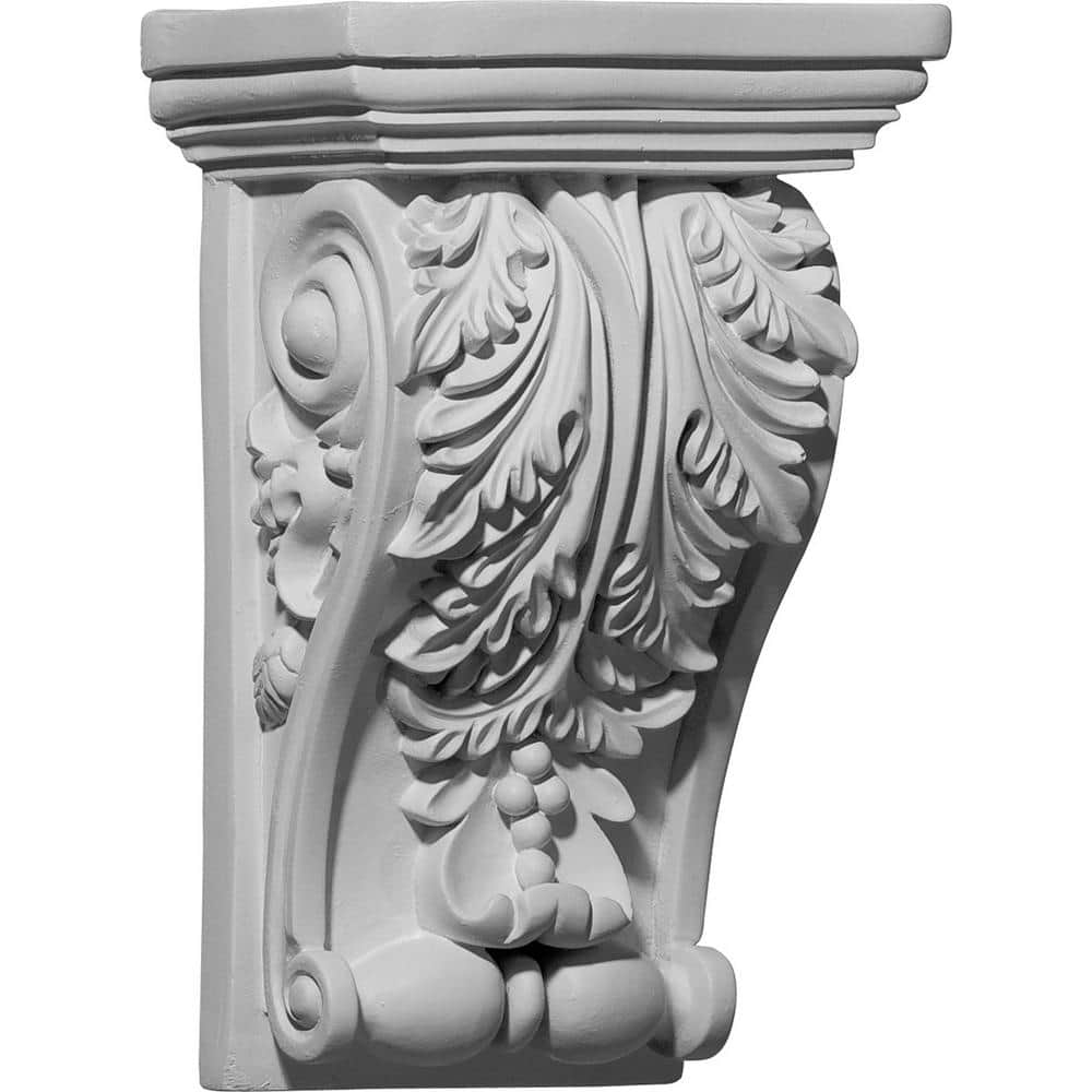 Ekena Millwork 5-1/4 in. x 3-1/4 in. x 8-3/8 in. Polyurethane Edinburgh Corbel