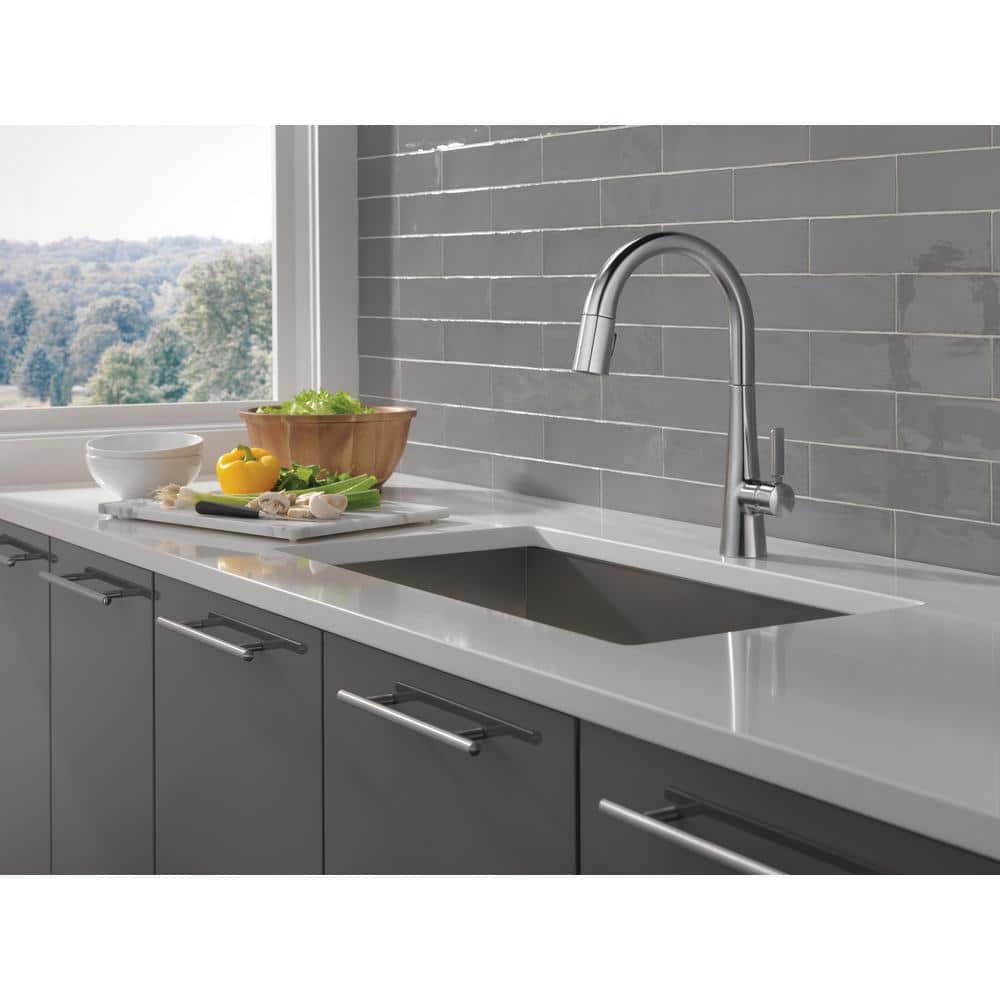 Monrovia Lumicoat Arctic Stainless Steel Pull Down Kitchen Faucet