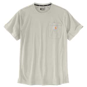 Men's 3 XL Malt Cotton/Polyester Force Relaxed Fit Midweight Short Sleeve Pocket T-Shirt