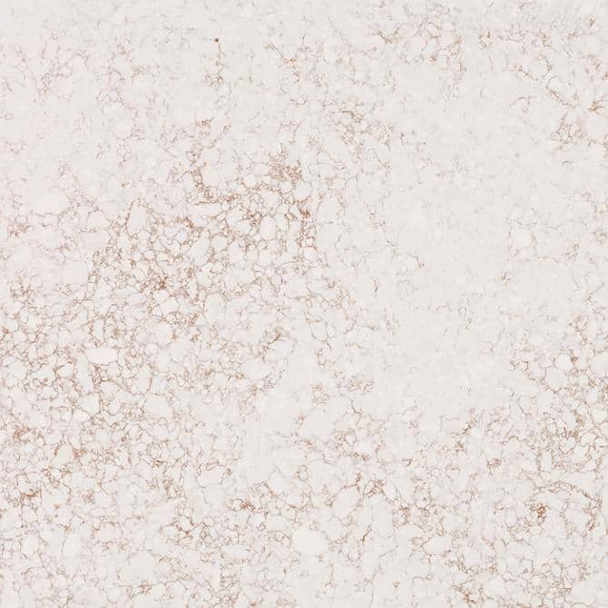 61'' Alluring Quartz Double Sink Vanity Top with Copper Veining
