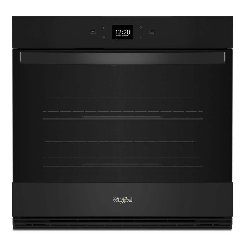 Whirlpool 30 in. Single Electric Wall Oven with Convection and Self-Cleaning in Black