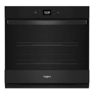 30 in. Single Electric Wall Oven with Convection and Self-Cleaning in Black