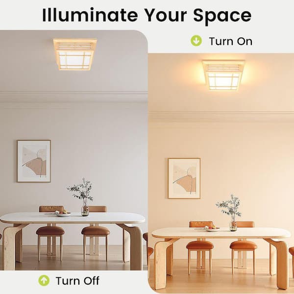 13.78 OUKANING ◆タチカワ◆アルミブラインド◆W128×H198◆O-2511BL2◆ in. Dimmable Tatami Style Japanese Square Wood ブラインド
