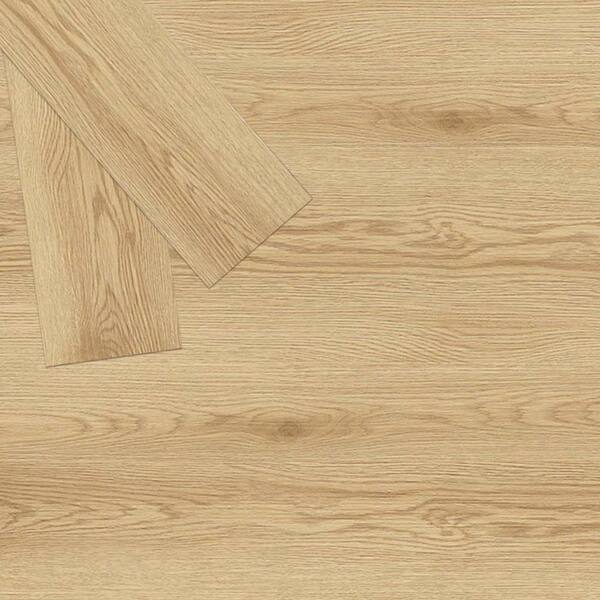 Peel And Stick Vinyl Floor Tiles - 36 Pack, 54 Sq Ft, Wood-Look Planks In Cotton White, DIY Flooring For Kitchen, Bedroom, Living Room