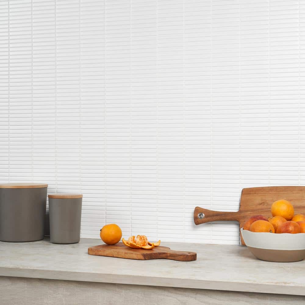 White Matte Porcelain Mosaic Tile for Indoor/Outdoor Use