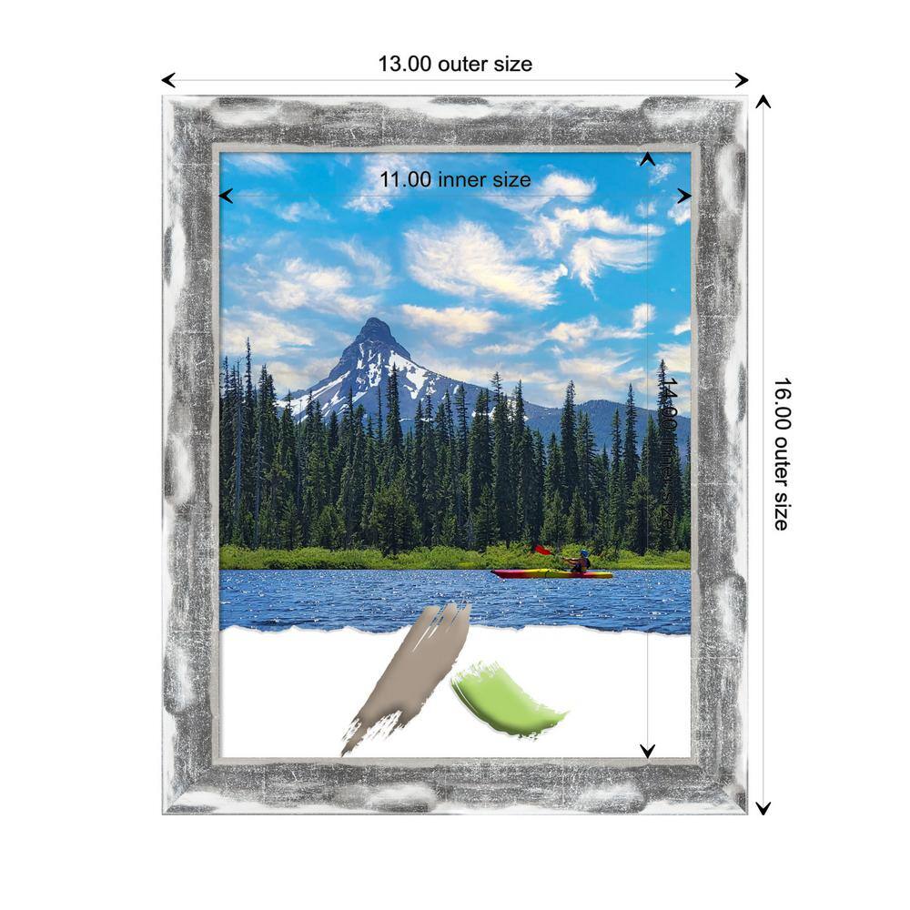 Glossy Silver Polystyrene Rectangular Wall Picture Frame