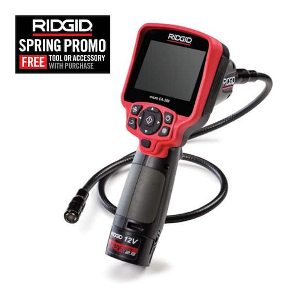 CA-350 Micro Visual Inspection & Diagnostic Handheld Camera, 3.5 in. Color Display w/ 3 Ft. Cable (Capable of Extending)