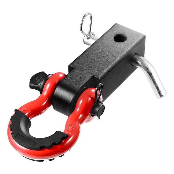 Shackle Hitch Receiver, Fits 2in. Receivers, 52900 lbs. Breaking Strength, D Ring Shackle