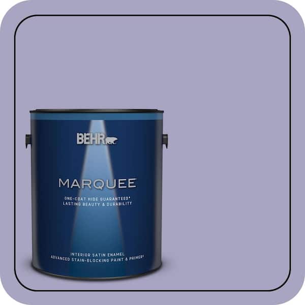BEHR MARQUEE 1 gal. #640D-4 Canyon Mist Satin Enamel Interior Paint & Primer