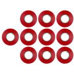 3/4 in. x 60 ft. Vinyl Electrical Tape Red (10-Pack)