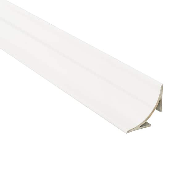 Novoescocia 4 Antibacterial White 1-1/2 in. x 98-1/2 in. Aluminum Tile Edging Trim