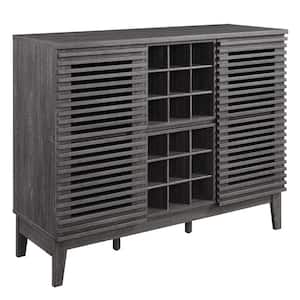 Render Bar Cabinet in Charcoal