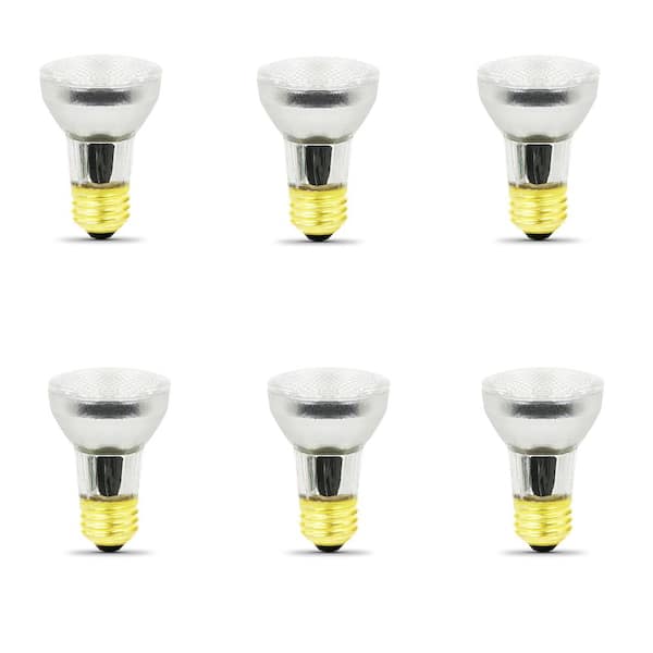 Feit Electric 60-Watt Soft White (3000K) PAR16 Dimmable Halogen 120-Volt Light Bulb (6-Pack)