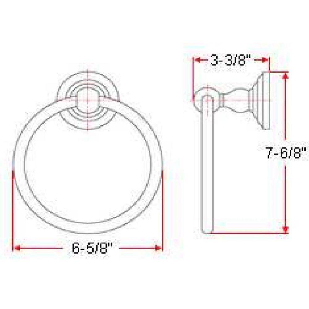 Oil Rubbed Bronze Wall Mounted Towel Ring