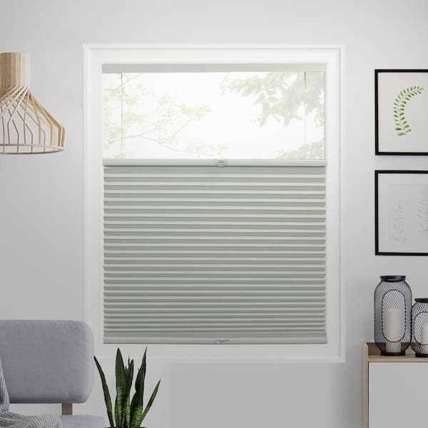 Chicology Cut-to-Size Pearl Top Down Bottom Up Blackout Polyester Cellular Shade 64.25 in. W x 48 in. L