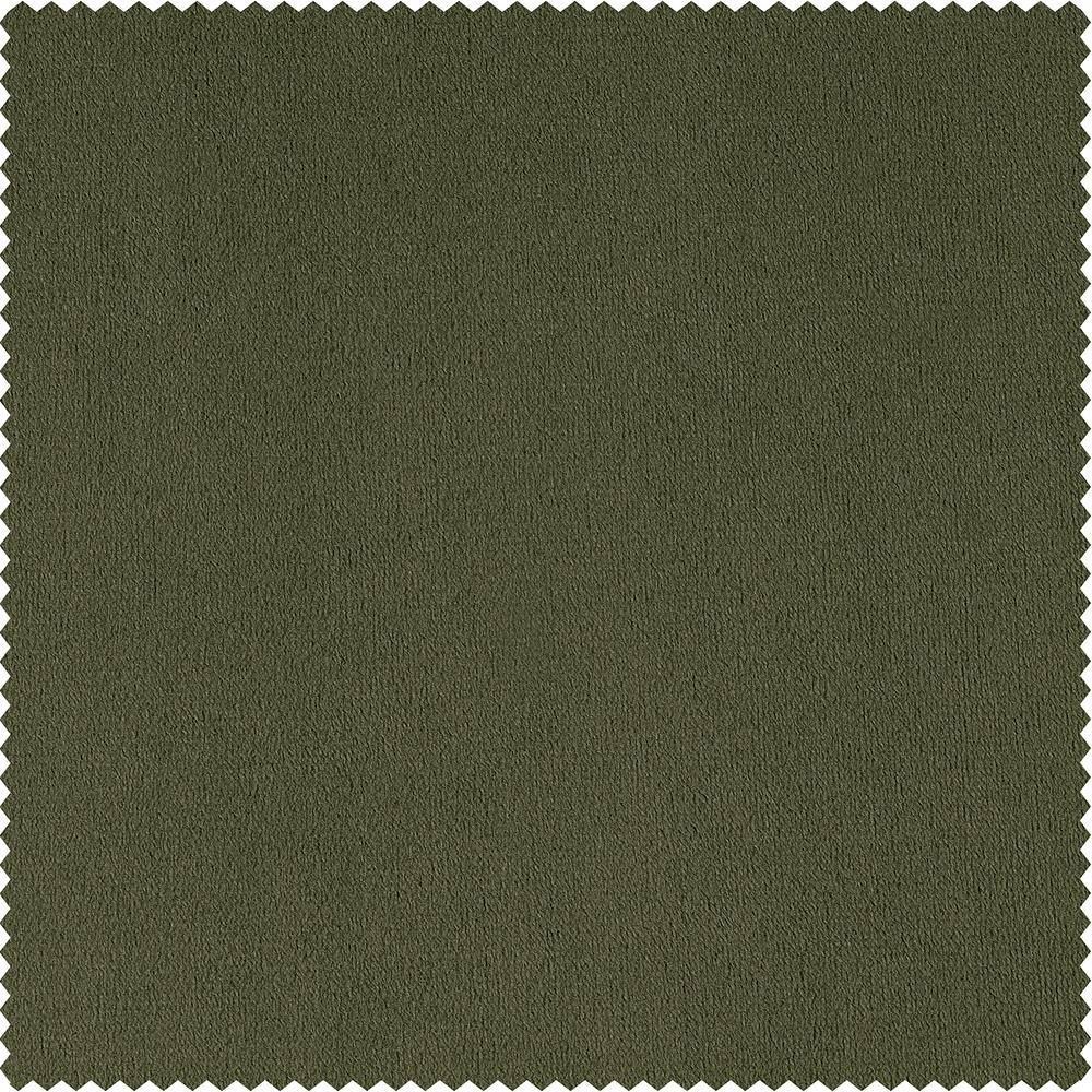 Hunter Green Velvet Blackout Curtain Panel 50W x 120L