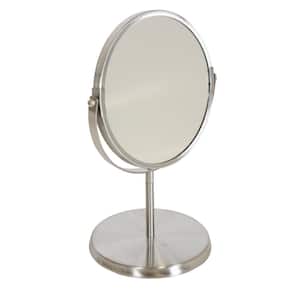 Swivel Mirror in Silver Stainless Steel
