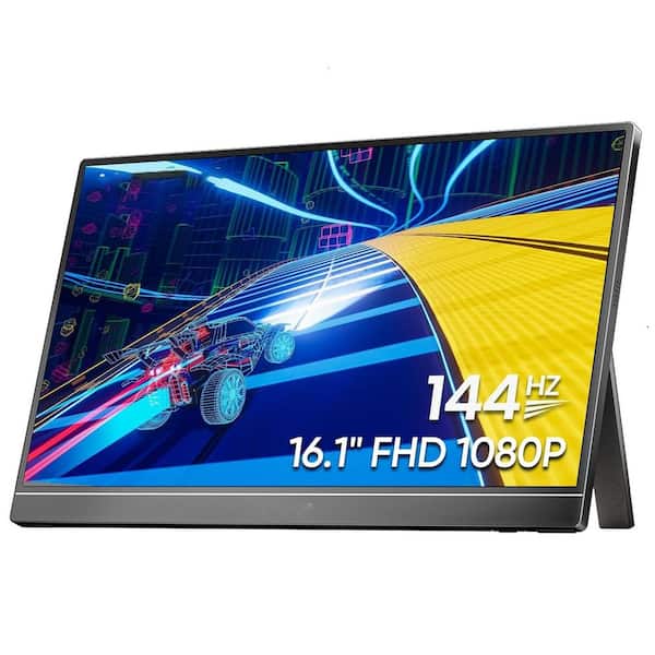 16.1" 144Hz Portable Gaming Monitor, 106% sRGB, HDR, FHD, Eye Care, Slim Design, Kickstand, External Screen for PS5, Mac