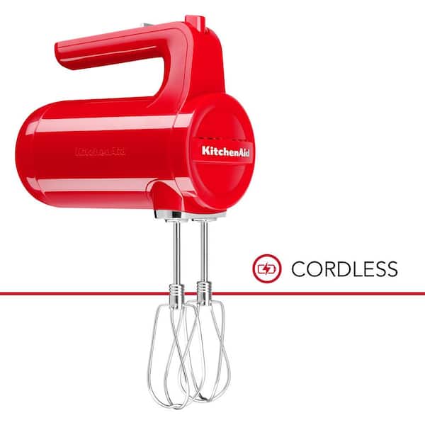 roman deze Westers KitchenAid Cordless 7-Speed Passion Red Hand Mixer KHMB732PA - The Home  Depot