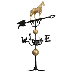 46 in. Horse Weathervane with Globes