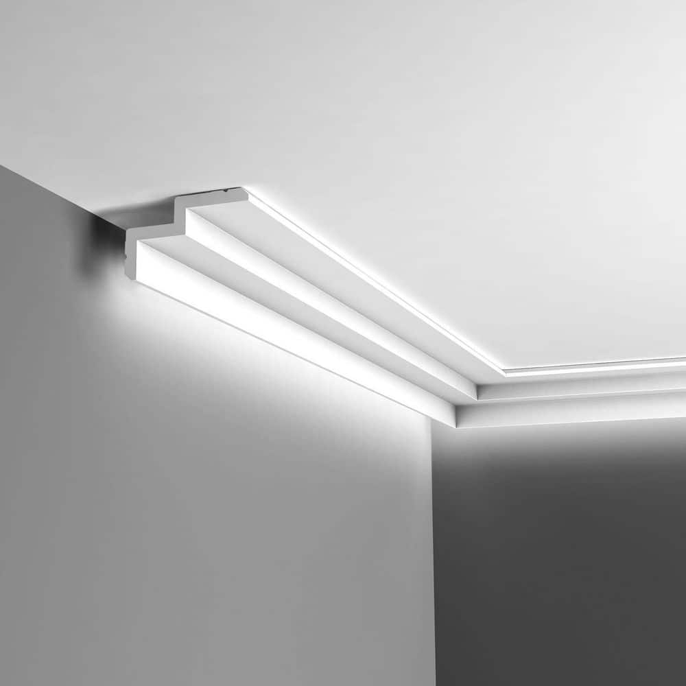 Primed White Polyurethane Crown Moulding 78" Length