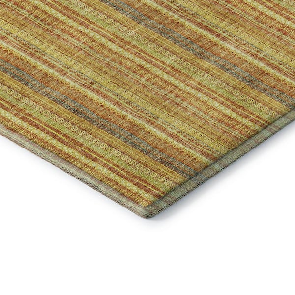 Mayfield Premium Machine Washable Abstract AMF982 Honey 10 ft. x 14 ft. Area Rug