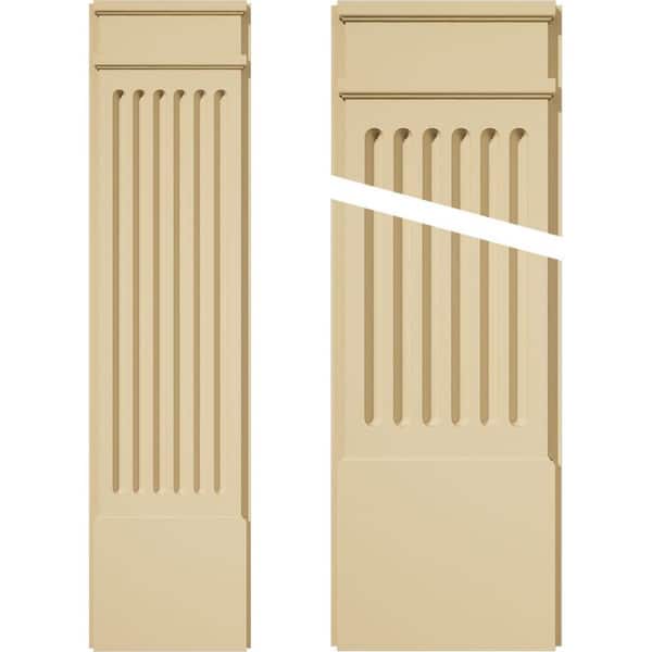 Ekena Millwork 2 in. D x 12 in. W x 48 in. L Primed Polyurethane Pilaster 1- Pack