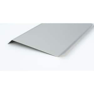 Brushed Stainless Steel 3.94 in. W x 96 in. L Metal Baseboard Molding and Transition Trim (5 each/case)