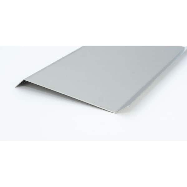 ACEROS SILVA LLC Brushed Stainless Steel 3.94 in. W x 96 in. L Metal Baseboard Molding and Transition Trim (5 each/case)