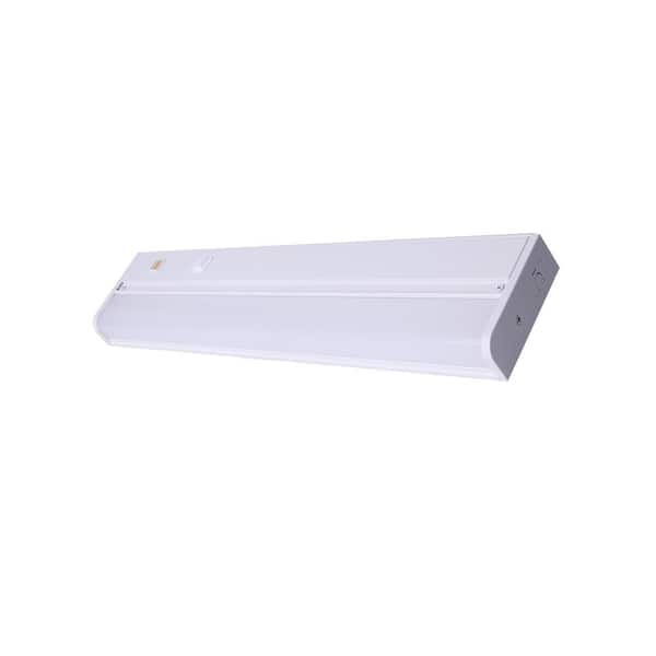 18 in. Hardwired White Integrated LED 5 CCT Linkable Under Cabinet Light