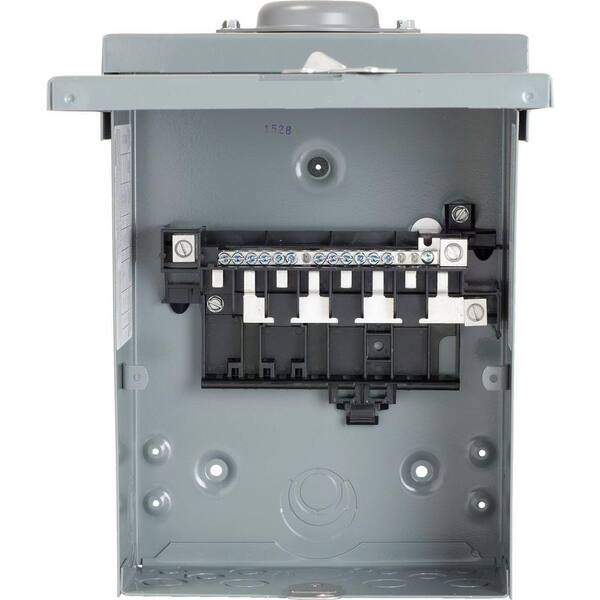 Square D QO 100 Amp 8-Space 16-Circuit Outdoor Main Lug Load Center with Cover