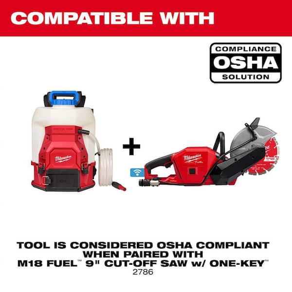 Milwaukee - M18 FUEL ONE-KEY 18V Lithium-Ion Brushless Cordless 9 in. Cut Off Saw Kit W/(2) 12.0Ah Batteries & Rapid Charger