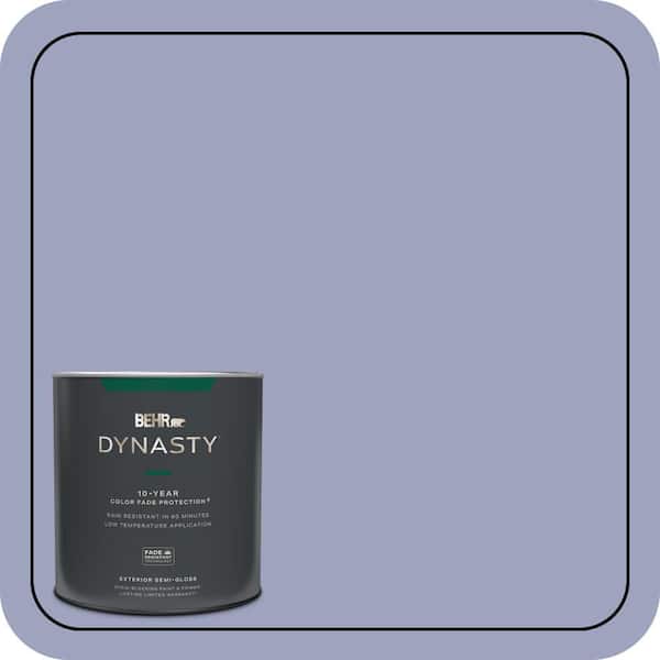 BEHR DYNASTY 1 qt. #620D-4 Veranda Iris Semi-Gloss Enamel Exterior Stain-Blocking Paint & Primer
