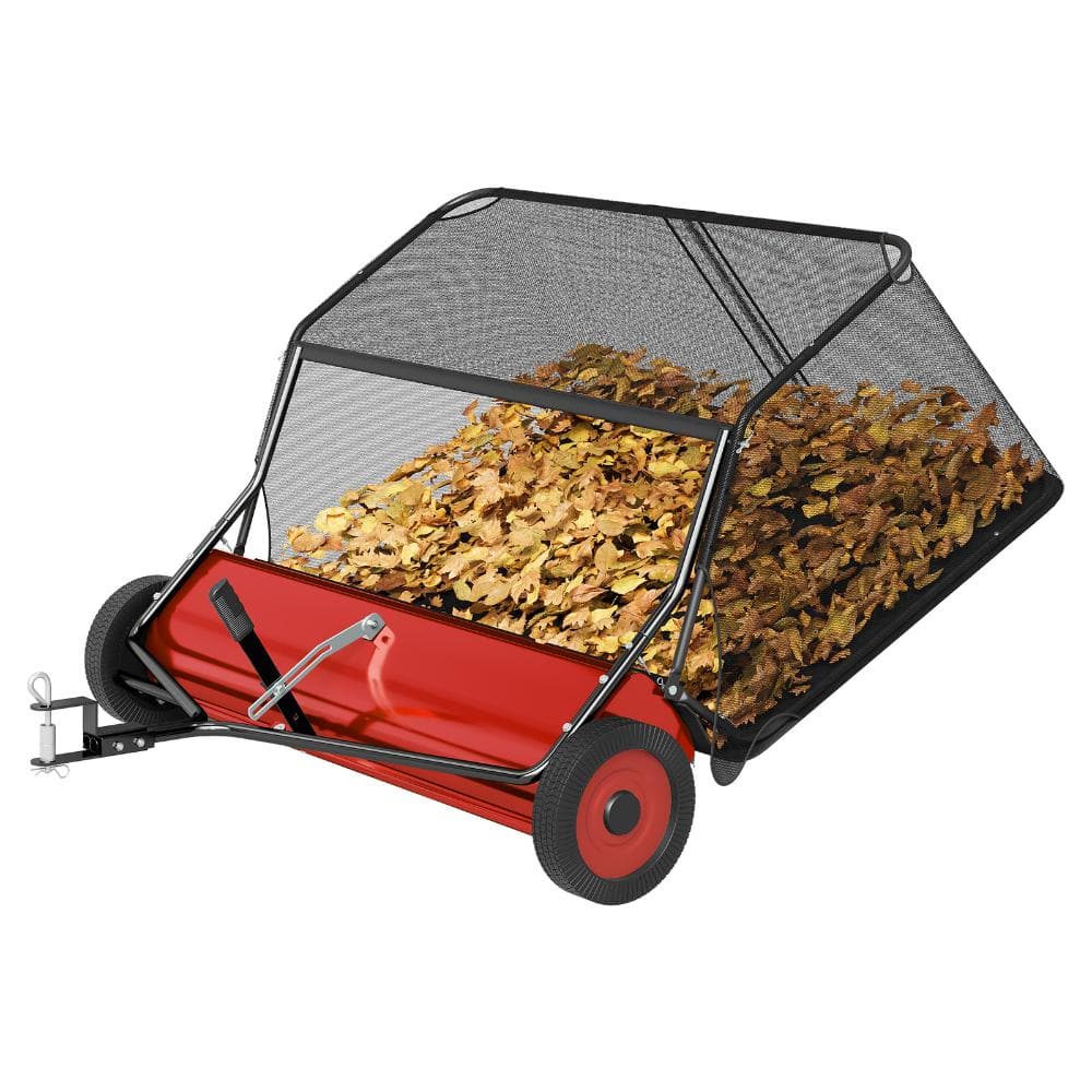 "Heavy Duty 26 Cu.Ft 50""Tow-Behind Lawn Sweeper Garden Cart W/Adjustable Brush Height,Large Capacity Collector for Yard" price history on PriceWatchPro