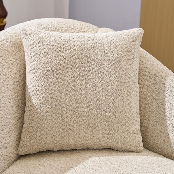 CHRISTOPHER KNIGHT HOME Elsinore Beige Polyester Curved Chaise