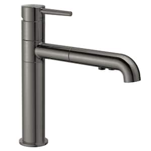 Trinsic Single-Handle Pull-Out Sprayer Kitchen Faucet in Black Stainless