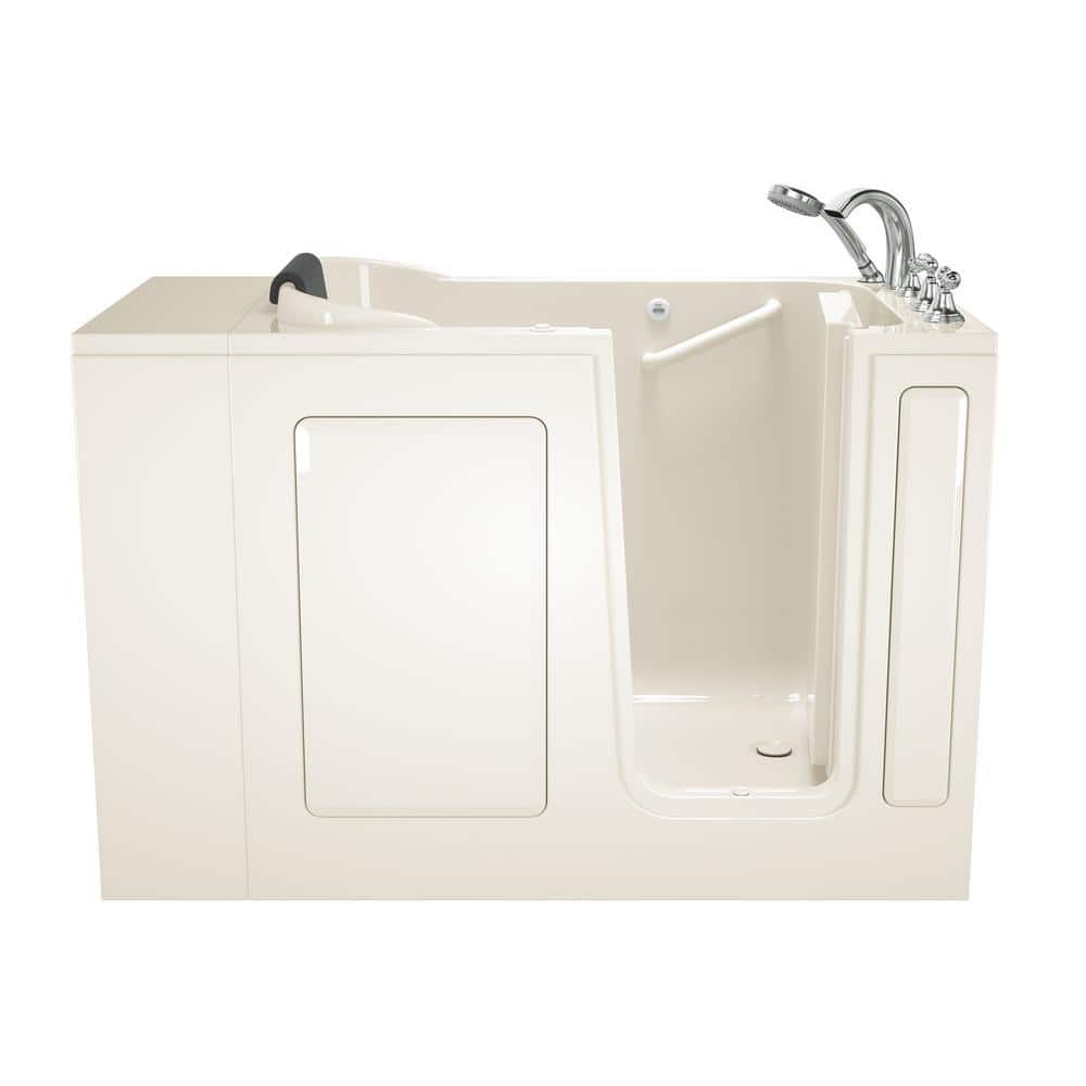 48'' x 28'' Walk-in Whirlpool Fiberglass Bathtub with Chrome Faucet